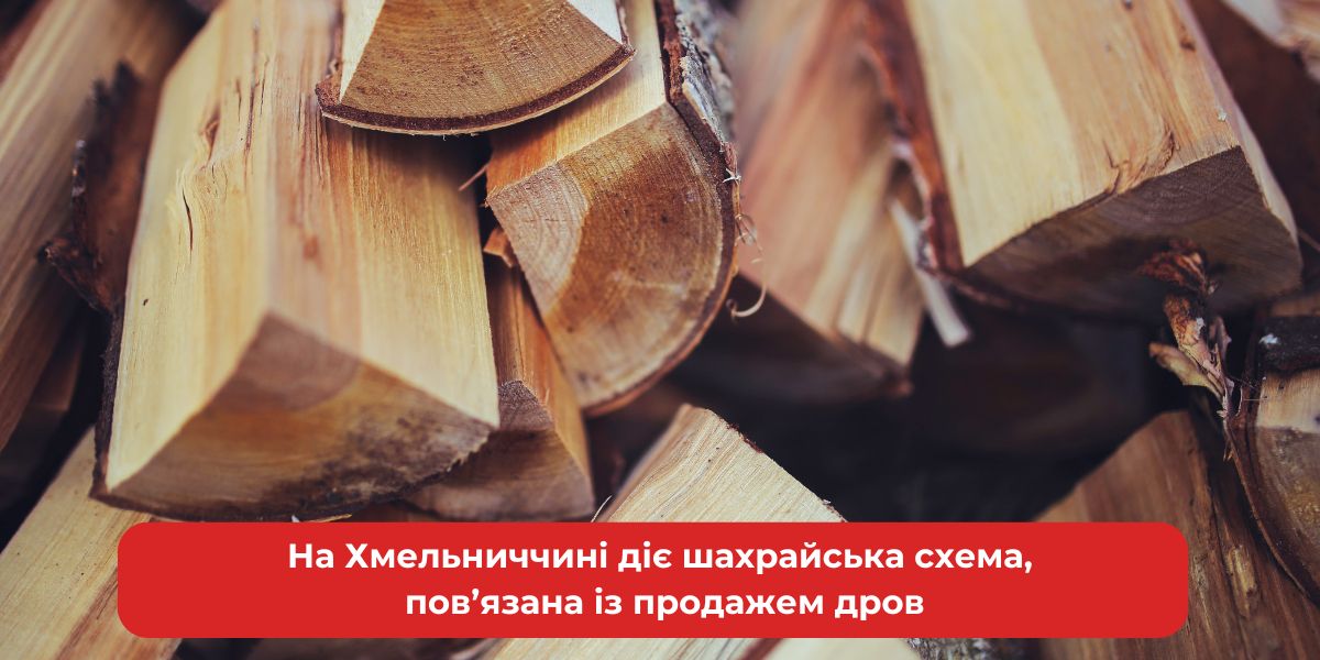 Шахрайська схема з дровами на Хмельниччині: остерігайтесь!
